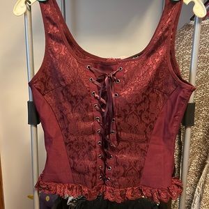 Maroon size S corset